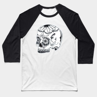 Second Mexican Sugar Skull Baseball T-Shirt